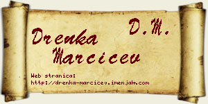 Drenka Marčićev vizit kartica